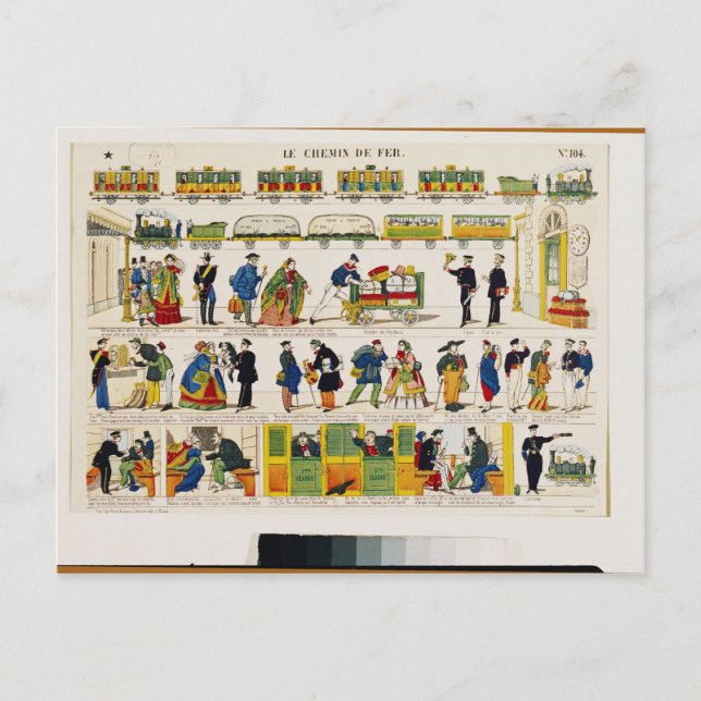Carte Postale Rail Travel, c.1850 (Devant)
