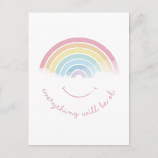 Carte Postale RAINBOW Everything will be ok!
