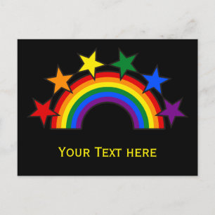 Carte Postale RAINBOW FLAG STARS III + vos idées