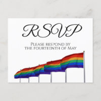 Rainbow Flags Mariage Gay pride RSVP