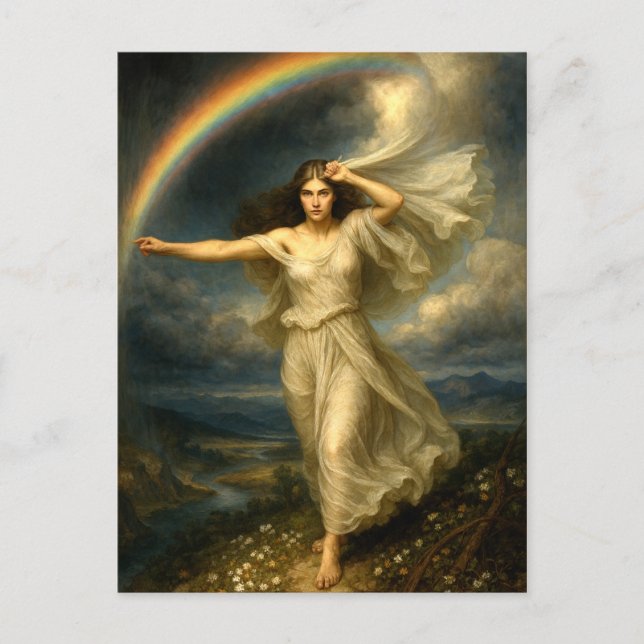 Carte Postale Rainbow Goddess Iris (Devant)