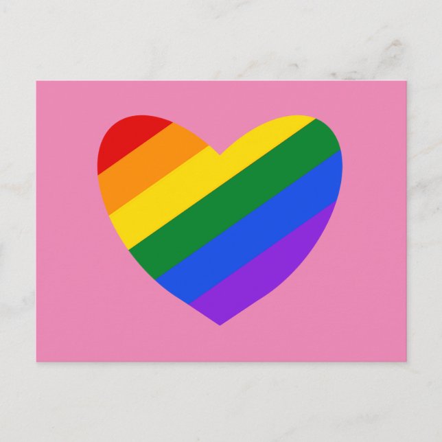 Carte postale Rainbow Heart #1 (Devant)