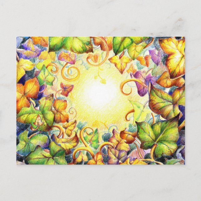 Carte Postale Rainbow Ivy Eye (Devant)