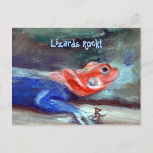 Carte postale Rainbow Lizard en Afrique