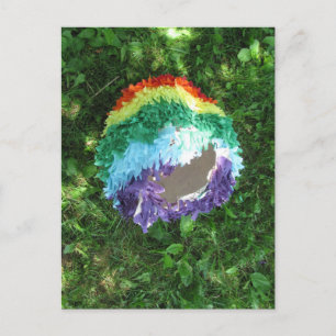 Carte Postale Rainbow Piñata après la fête