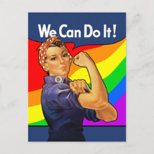 Carte Postale Rainbow Rosie