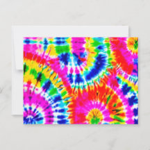 Carte postale Rainbow Tie Dye