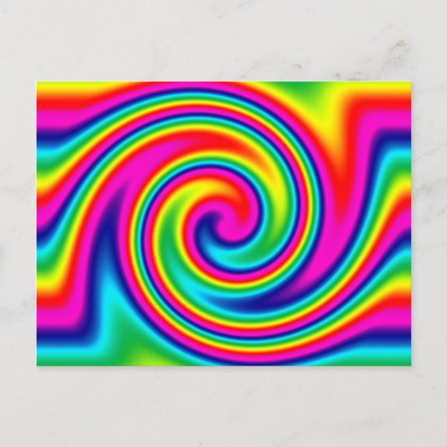 Carte Postale Rainbow Twirl (Devant)