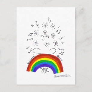 Carte postale Rainbow Universal Song