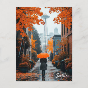 Carte Postale Rainy Day à Seattle Washington