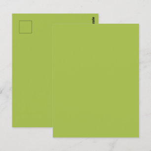 Carte Postale Raisin Blanc Saison Printanière Verte Couleur Unie