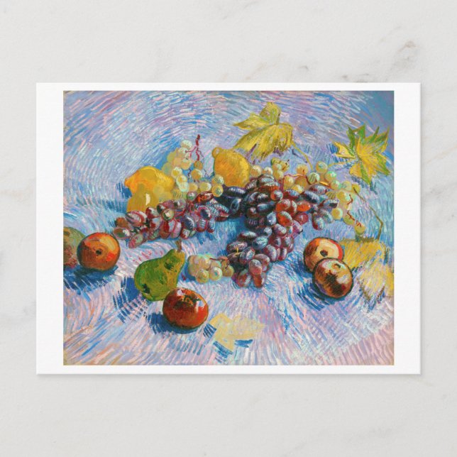 Carte Postale Raisins, citrons, poires et pommes, Van Gogh (Devant)