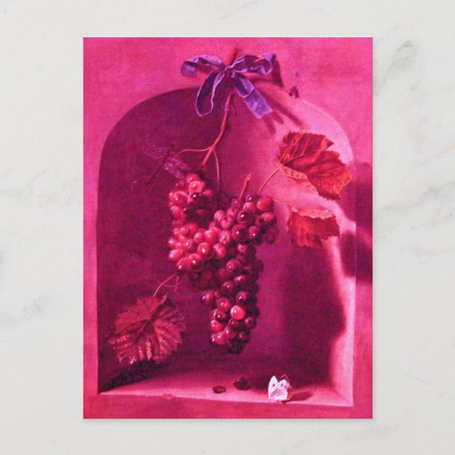 Carte Postale RAISINS HANGÉS Viticulture antique, Vignoble rusti (Devant)