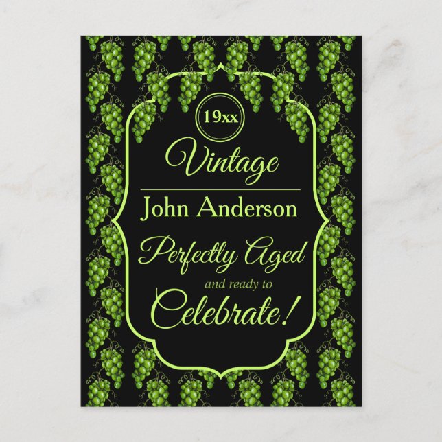 Carte postale Raisins verts (Devant)