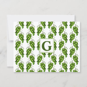 Carte postale Raisins verts