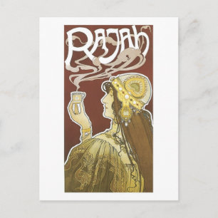Carte Postale Rajah Vintage publicité café