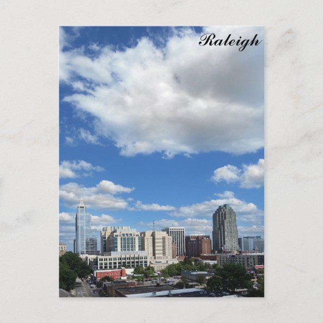 Carte Postale Raleigh North Carolina City Skyline Travel Photo (Devant)