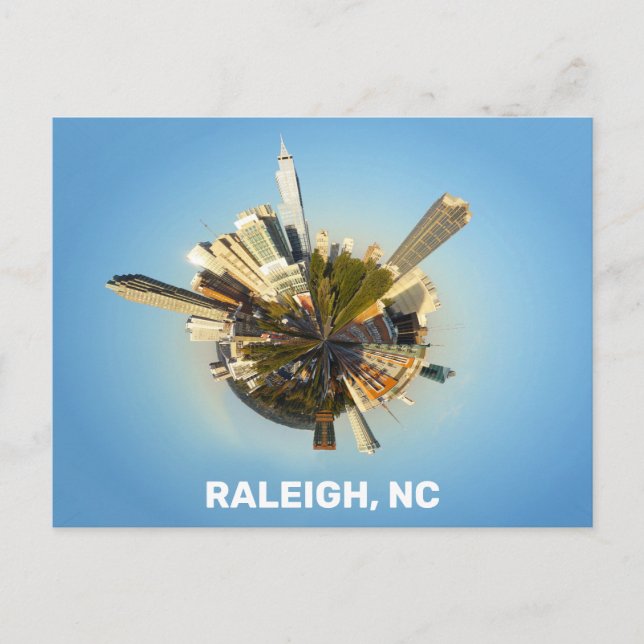 Carte Postale Raleigh North Carolina Skyline Ville unique Photo (Devant)