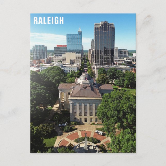 Carte Postale Raleigh North Carolina State Capitol City Skyline (Devant)
