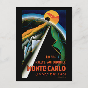 Carte Postale Rallye automobile Monte Carlo ~ Annonce automobile
