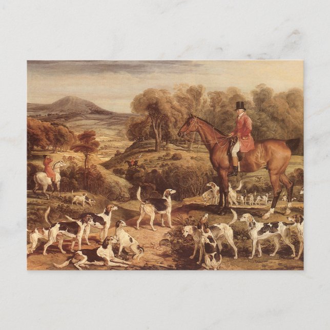 Carte Postale Ralph Lambton et ses Hounds par James Ward (Devant)