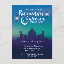 Carte Postale Ramadan Kareem Iftar Party Invite