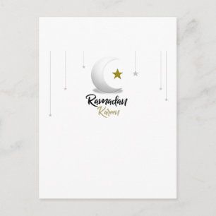 Carte Postale Ramadan Kareem Joyeux Cadeau Croissant Islamique É