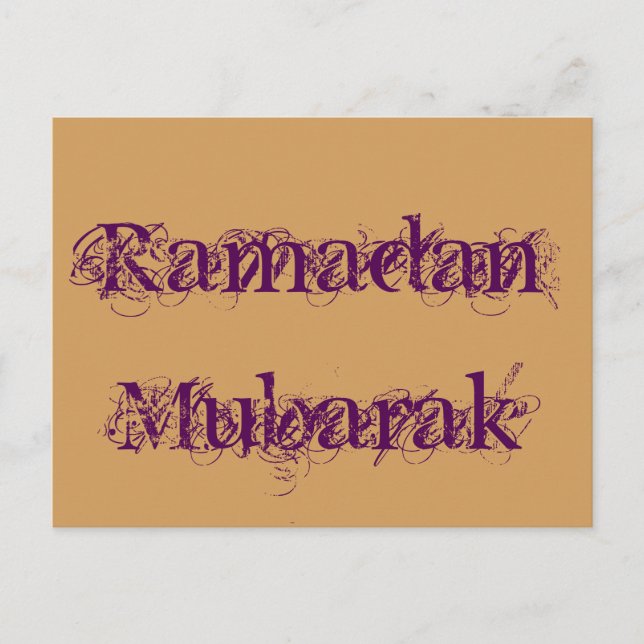 Carte Postale Ramadan Moubarak (Devant)
