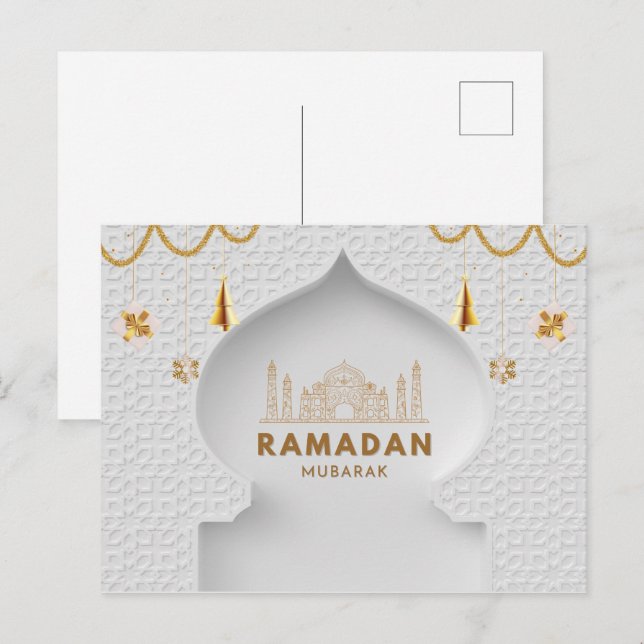 Carte Postale Ramadan Moubarak | Ramadan Kareem Holiday (Devant / Derrière)