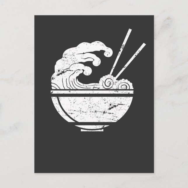 Carte Postale Ramen plat gourmet de Japon (Devant)