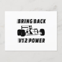Ramenez la Silhouette de voiture de course V12