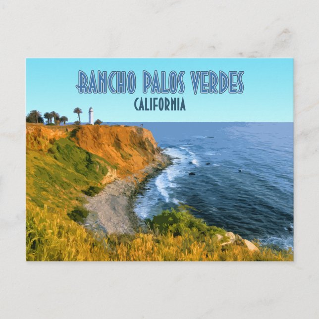 Carte Postale Rancho Palos Verdes California Point Vicente (Devant)