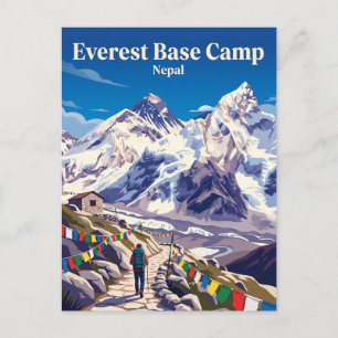 Carte Postale Randonnée au camp de base de l'Everest Népal