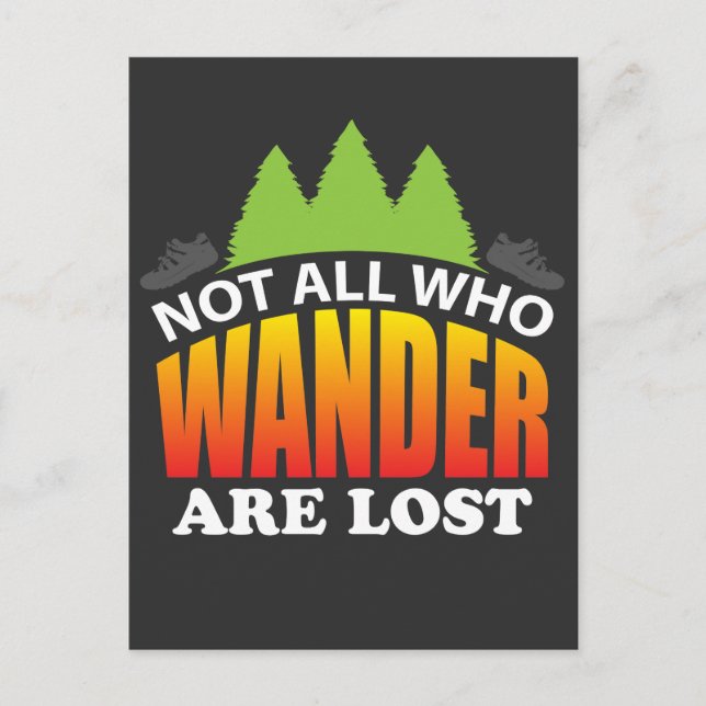 Carte Postale Randonnée Visite Camping Idée cadeau (Devant)