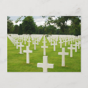 Carte Postale Rang de Pierres Tombales Cimetière National d'Arli