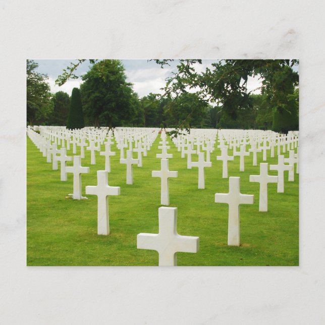 Carte Postale Rang de Pierres Tombales Cimetière National d'Arli (Devant)