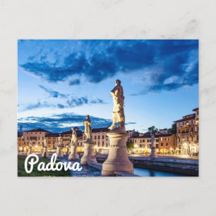 Carte Postale Rangée de statues illuminées à Padova