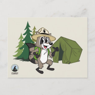 Carte Postale Ranger Rick Grand Campout Américain -Tente
