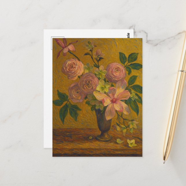 Carte postale Ranunculus (Devant/Arrière en situation)