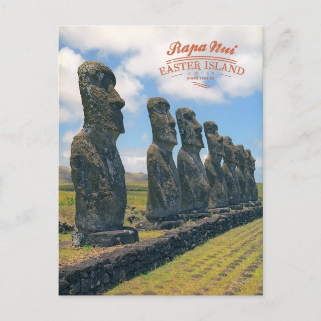 Carte Postale Rapa Nui (île de Pâques) (Devant)