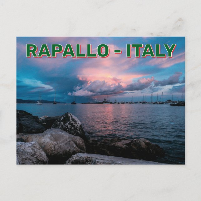 Carte Postale Rapallo, Italie (Devant)