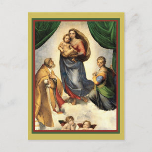 Carte Postale Raphael (1483 - 1520) Sixtine Madonna 1512
