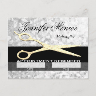Carte Postale Rappel de rendez-vous coiffeur