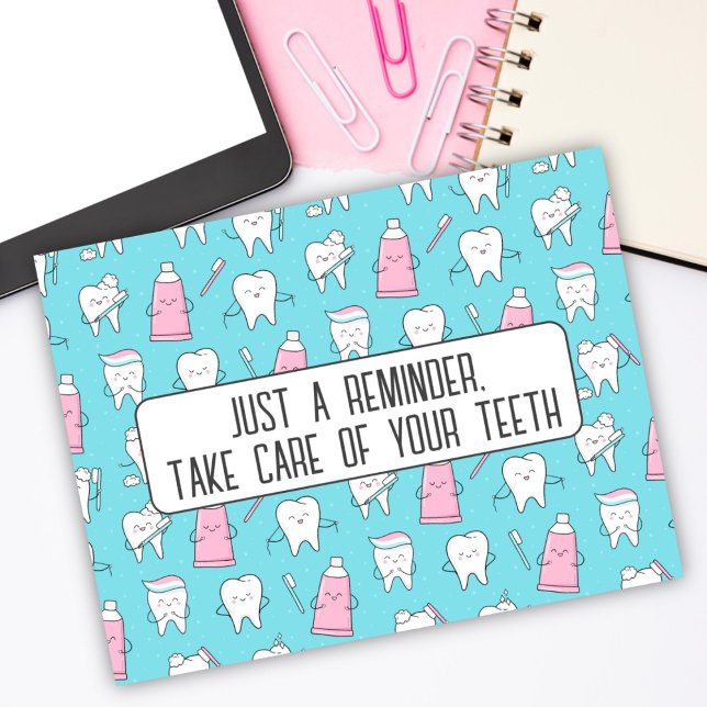 Carte postale Rappel de rendez-vous dentaire (Créateur téléchargé)