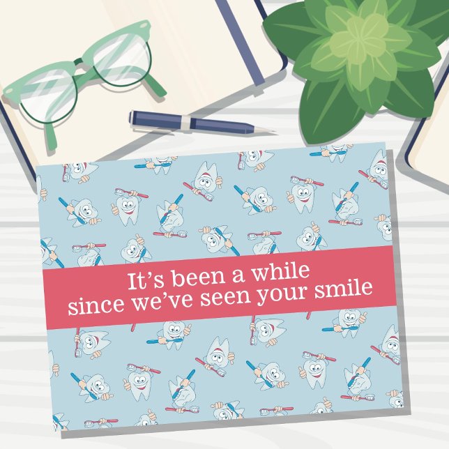 Carte postale Rappel de rendez-vous dentaire (Créateur téléchargé)