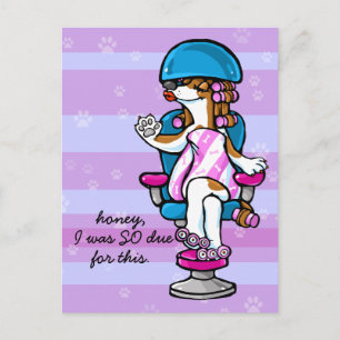 Carte Postale Rappel de rendez-vous pour le toilettage de chien