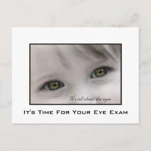 Carte Postale Rappel de rendez-vous pour l'examen ophtalmologiqu
