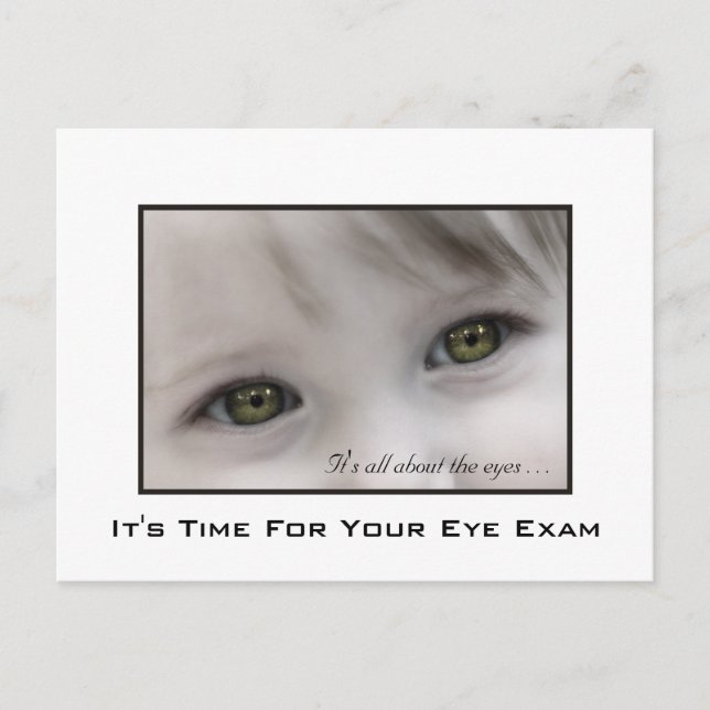Carte Postale Rappel de rendez-vous pour l'examen ophtalmologiqu (Devant)