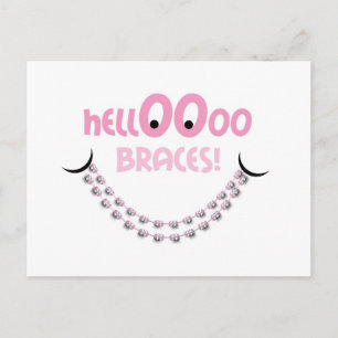 Carte Postale Rappel Rendez-vous Orthodontique Bonjour Braces Ro