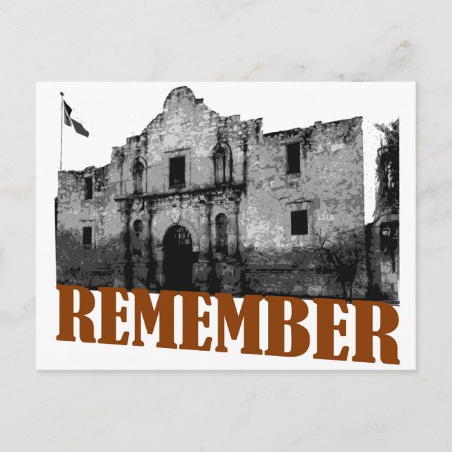 Carte Postale Rappelez-vous l'Alamo (Devant)